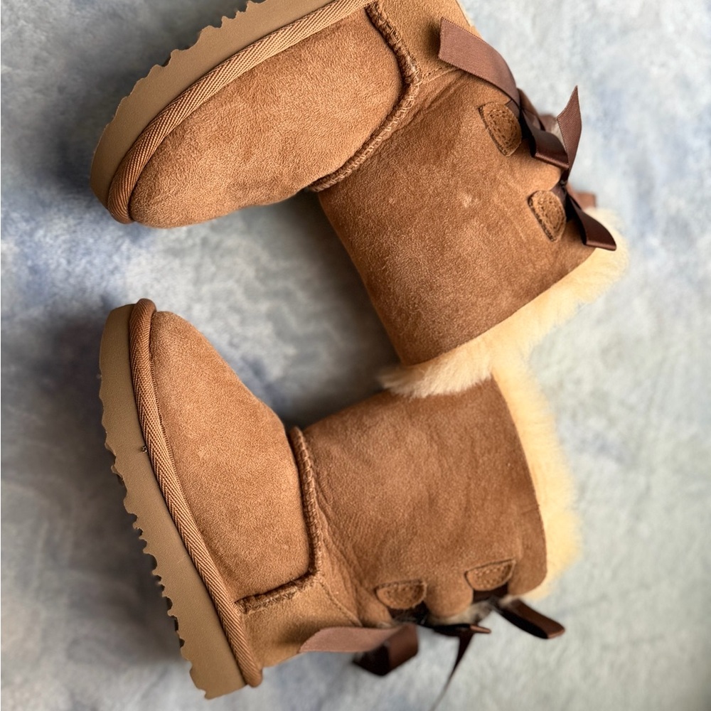 UGG Tan Bailey Boots with Bows
